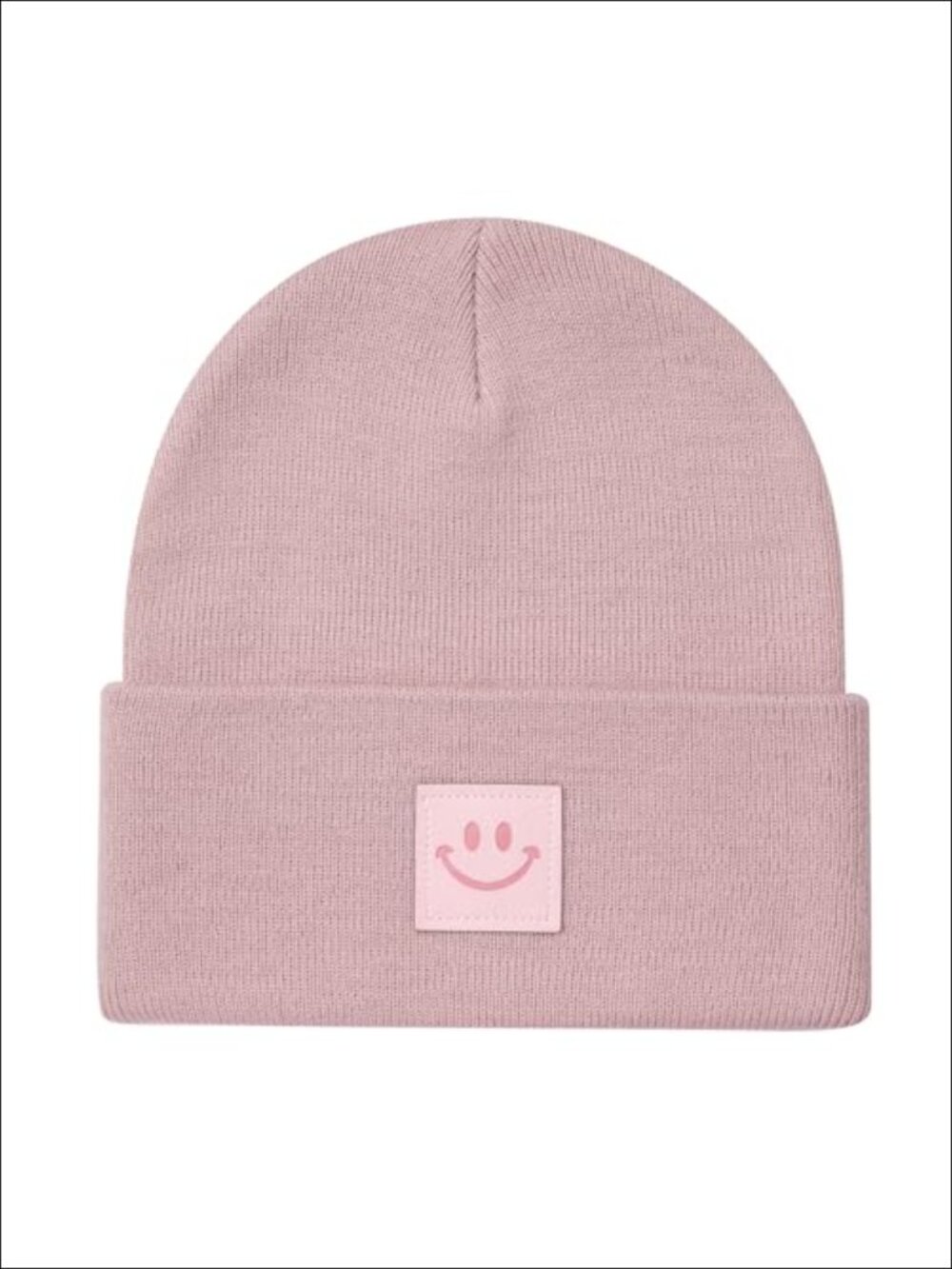Rib Knit Cuffed Beanie Hat Stretch Acrylic Winter Skull Cap Adult One Size